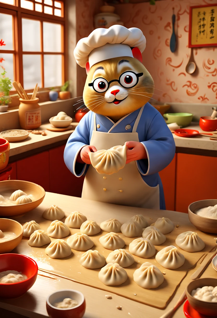 by Richard Scarry, Grinding flour on a grinding disc in a mill, grinding disc, rural area, Chinese, octane render, enhance, intricate, (masterpiece, Representative work, official art, Professional, unity 8k wallpaper:1.3)