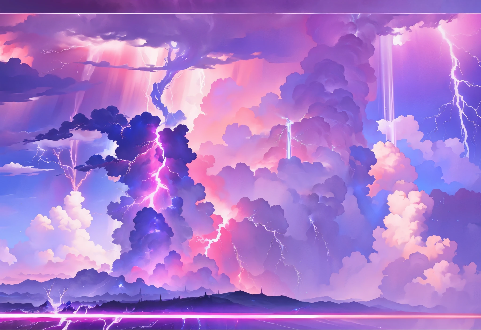 Thrilling lightning,a lightning strike,Fantasyart,Fantasyart,tmasterpiece,extremly high detail