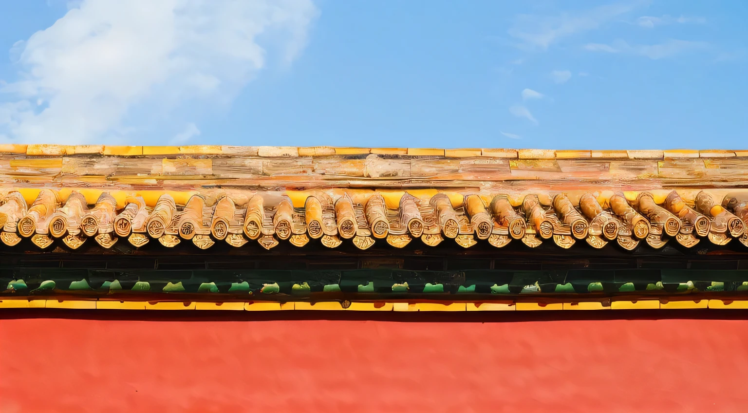 red wall and blue sky roof, the forbidden city, Intricate roof details, the the forbidden city, In line with ancient Chinese aesthetics, Chinese architecture, in the forbidden city, ancient Chinese architecture, Chinese architecture, Chinese heritage, Chinese palaces, beijing, in the forbidden city rainning, tiled roofs, details and vivid colors, traditional chinese textures, adorned pillars