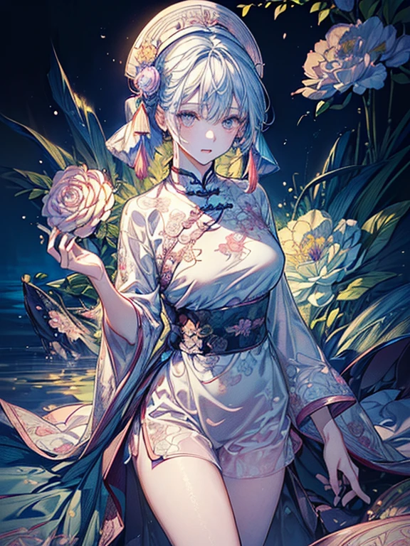 ((Finest quality)),(超A high resolution),(Ultra-detailed細),(Meticulous portrayal),((the most picturesque works of art),Ultra-Precision Art,The art of astounding depiction,Fantasyart:1.5, ((綺麗なおflorals々:1.8)), (floralsに侵食された体:1.3),Glamorous body:1.3,fancy background effects、​masterpiece、Fancy details、(NSFW 1.1), ((1girl in)), ((masutepiece)), ((Highly detailed:1.3)), 透き通ったEauの中で,beautiful woman entering the lake, ((long yellow hair)), Wet hair, Wearing a light transparent dress, clothed bathing, steam, (Eauに浮かぶバラのflorals:1.8), Early morning light, Ivory Gold AI, windows, Crepscular lighting, 、Lace sheer underwear、very very gigantic boobs、pink nipples、Pink areola，透けて見えるpink nipples、透けて見えるPink areola、lace and string shorts.、princess carry,Sexy lingerie with lace and strings,See-through sexy lingerie,Transparent lingerie、translucent  dress、pearlsescent、pearls、Sexy Harness、Sexy garter belt、Sexy Stockings、Well equipped,intimate, rose garden、lake with floating roses、Lying down、Open legs、Spread your legs、Open thighs、Eauに浸かる、Wet body、Eauしぶき、ゴージャスなfloralsの装飾、大きなflorals、stylish hair、a moonを, lantern, Solo, Eau遊び, Eauを, hair flower, flower, plein air―, skyporn, full a moonを, Rain, lantern, Eauにぬれて clothes, skyporn, Eauにぬれて hair (((masutepiece),(the Extremely Detailed CG Unity 8K Wallpapers),Best Quality,Cinematic lighting,Detailed background,Beautiful detailed eyes,Bright pupils, (extremely delicate and beautiful),(Beautiful and detailed eyes description)， Ultra-detailed,masutepiece,)),((Yellow eyes))、a moon, paper lanterns, hair adornments, wet​, Eau遊び, Eau,(florals, florals,藤のflorals、大量の藤のflorals、 plein air, 天空, 満a moon, paper lanterns, wet​服, Reflectors, wet​髪 (((​masterpiece),(the Extremely Detailed CG Unity 8K Wallpapers)、top-quality、电影灯光、细致背景、beatiful detailed eyes、Bright pupils、(extremely delicate and beautiful)、(Beautiful and detailed eyes description)、Ultra-detailed細、​masterpiece、))