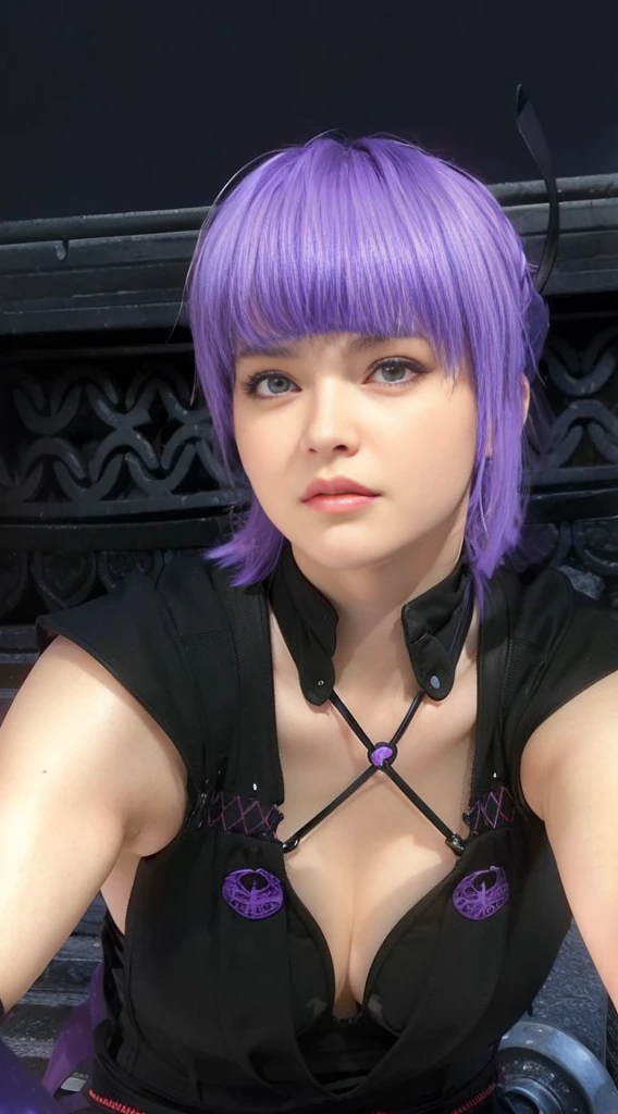 "AYANE" (best quality,ultra-detalhado,Realistic:1.37), retrato, Detailed eyes and facial features, olhos castanhos, textura de pele delicada e suave, Corpo Perfeito, textura ultra realista, maquiagem perfeita, batom vermelho, angry expression, cores vivas, maquiagem vermelha em volta dos olhos, cores vivas