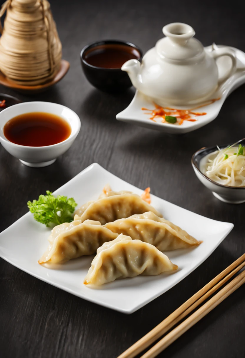 Japanese style gyoza,masterpiece,advertising photography