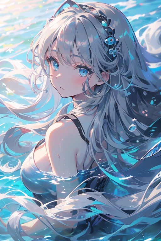 art by yaguru magiku, (001glitch-core, dreamcore), 8sconception, alberto-mielgo, anime-background-style-v2, Super Quality, Vaporwave,Synth Wave,weirdcore, dreamy, full body
(masterpiecebest quality,1girl,petite,Depth of field,lens flare,extremely detailed,8k wallpaper,Amazing,beautiful detailed eyes,finely detail,score:>=10,Water, ocean, crystal, water droplets,)
Visual effects:movie lights, [[red, blue, green, yellow, black, white, pink, purple, cowboy shot, ((colorful)), ink and wash painting, delicate and beautiful girl, ((illustration)), ((floating hair)), ((chromatic aberration))]]