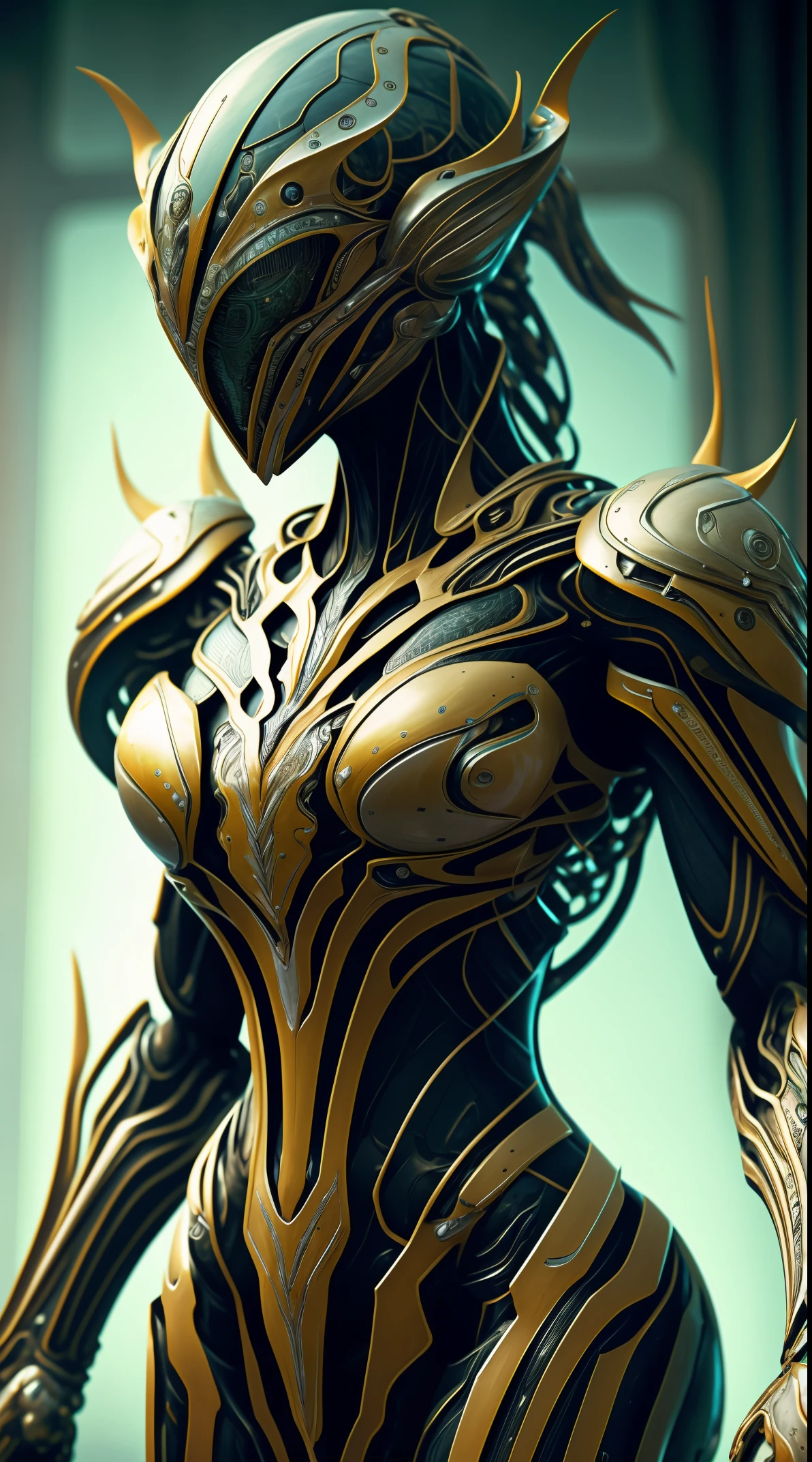 woman in armor, (Super large breasts), super strong, science fiction, humanoid based on venom and beetles, beetle shell, compound eyes, biochemical appearance, blood vessels and muscles visible between joints, intricate details, fighting poses