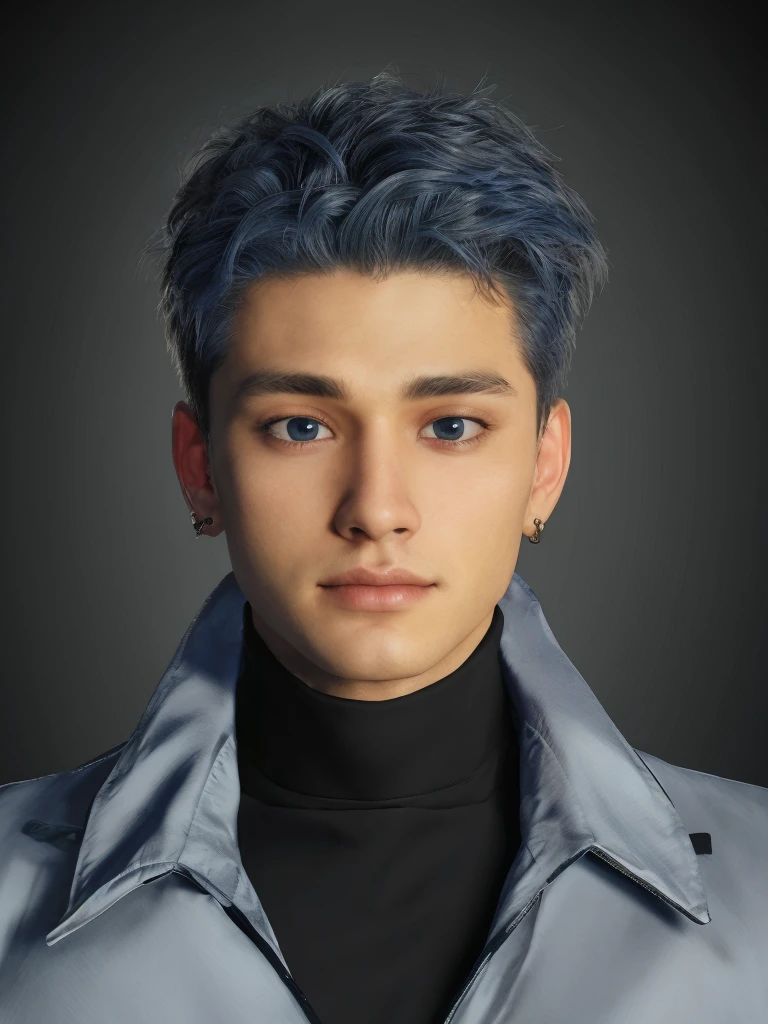 (suit, business attire), 1 handsome young man, 26 years old, muscular young male, big pectoralis, (mouth close:1.5), realistic, detailed face, under-cut hair, detailed skin, 
big eyes, bigger eyes, black eyes, eye reflection,
night, sitting, dating, building, office, fpt office,(nose blush), glossy lips, best quality, (photorealistic:1.4), ultra highres, extremely detailed, intricate,