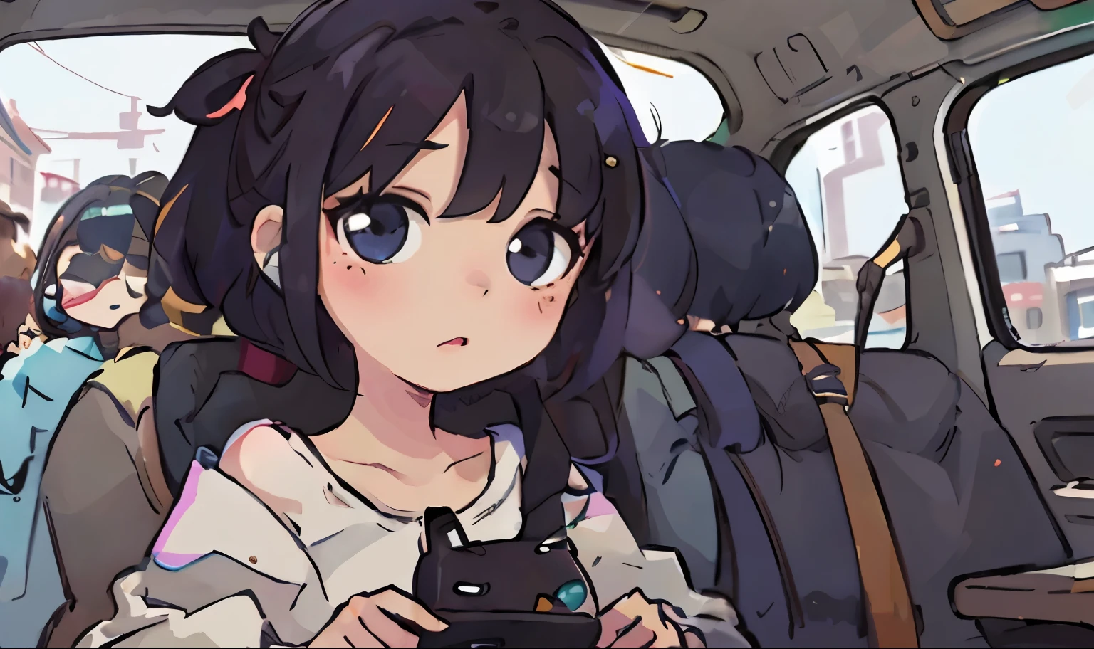 volkswagen van、girl with、hiquality、hightquality