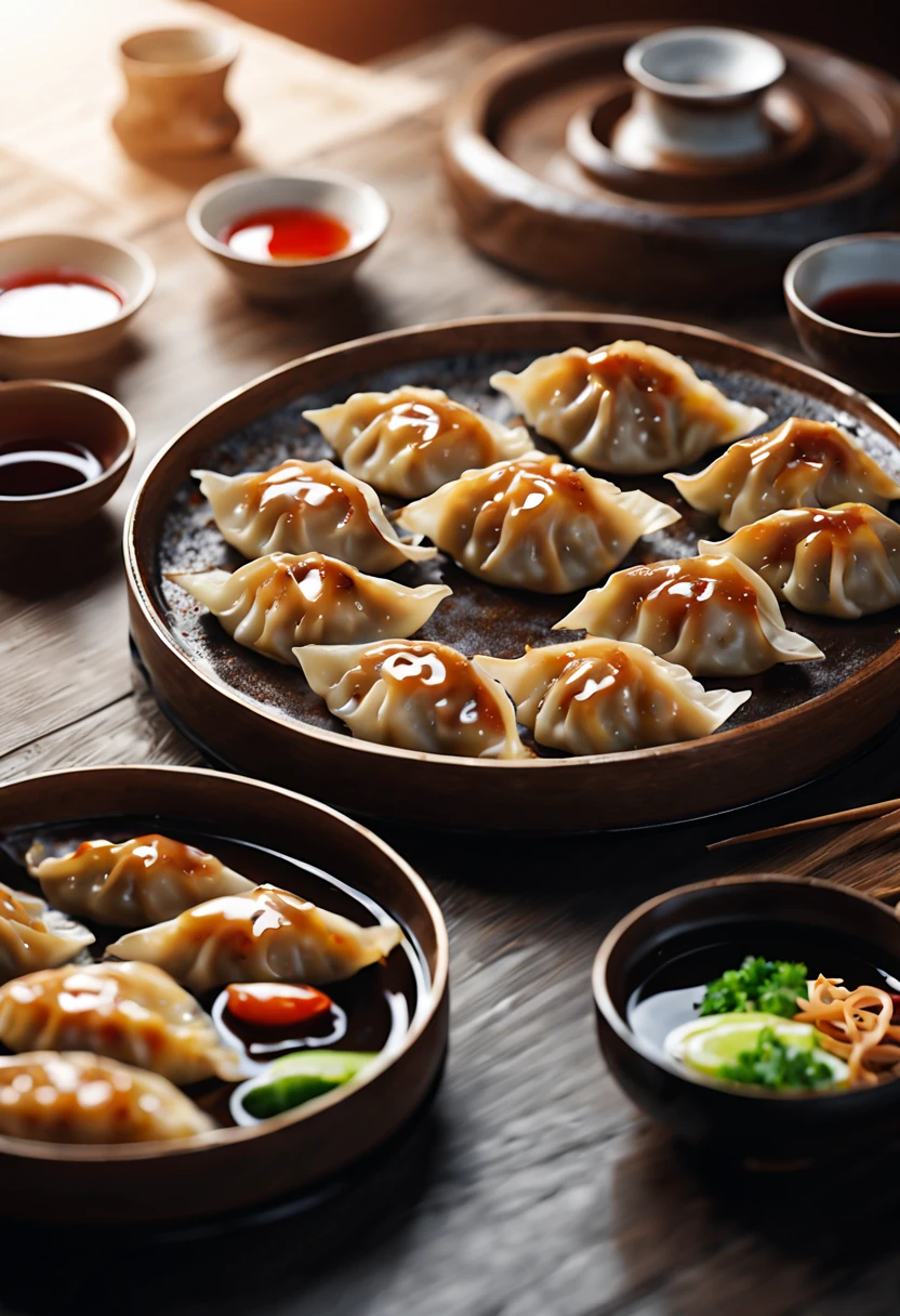 Japanese gyoza, (by Chen Longque and Chen Dingbo), intricate, (masterpiece, Representative work, official art, Professional, unity 8k wallpaper:1.3)