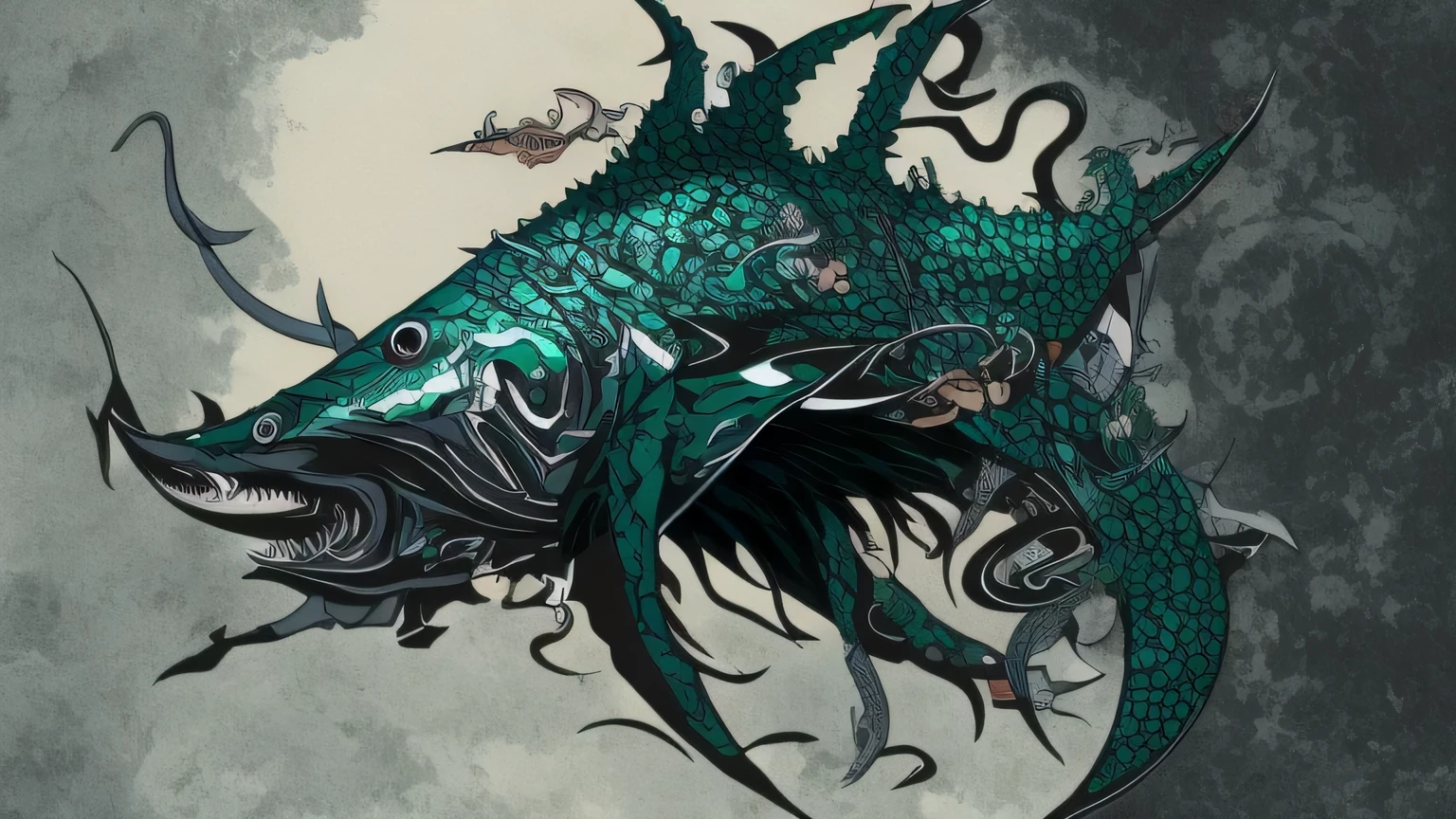 Chaos style and Japanese swordfish,Cthulhu
