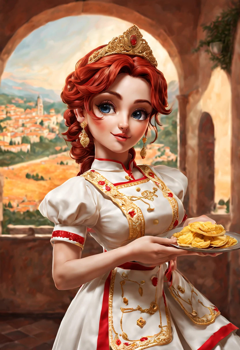 Italy's ravioli, by manjuu, intricate, (masterpiece, Representative work, official art, Professional, unity 8k wallpaper:1.3)