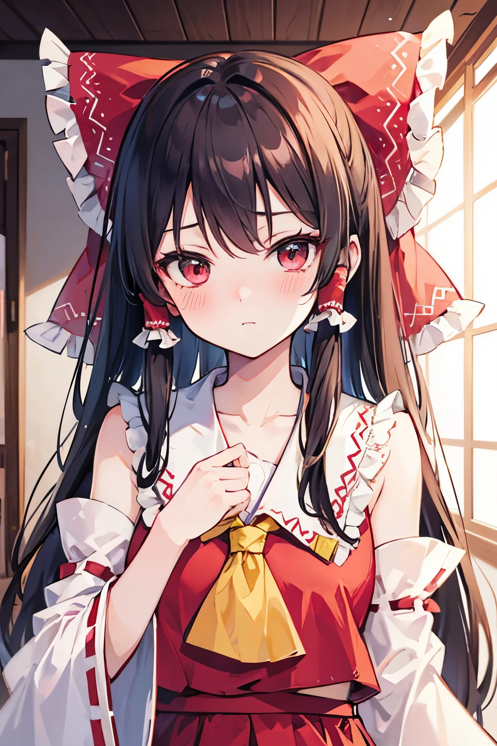 Hakurei Reimu,Touhou project, blush