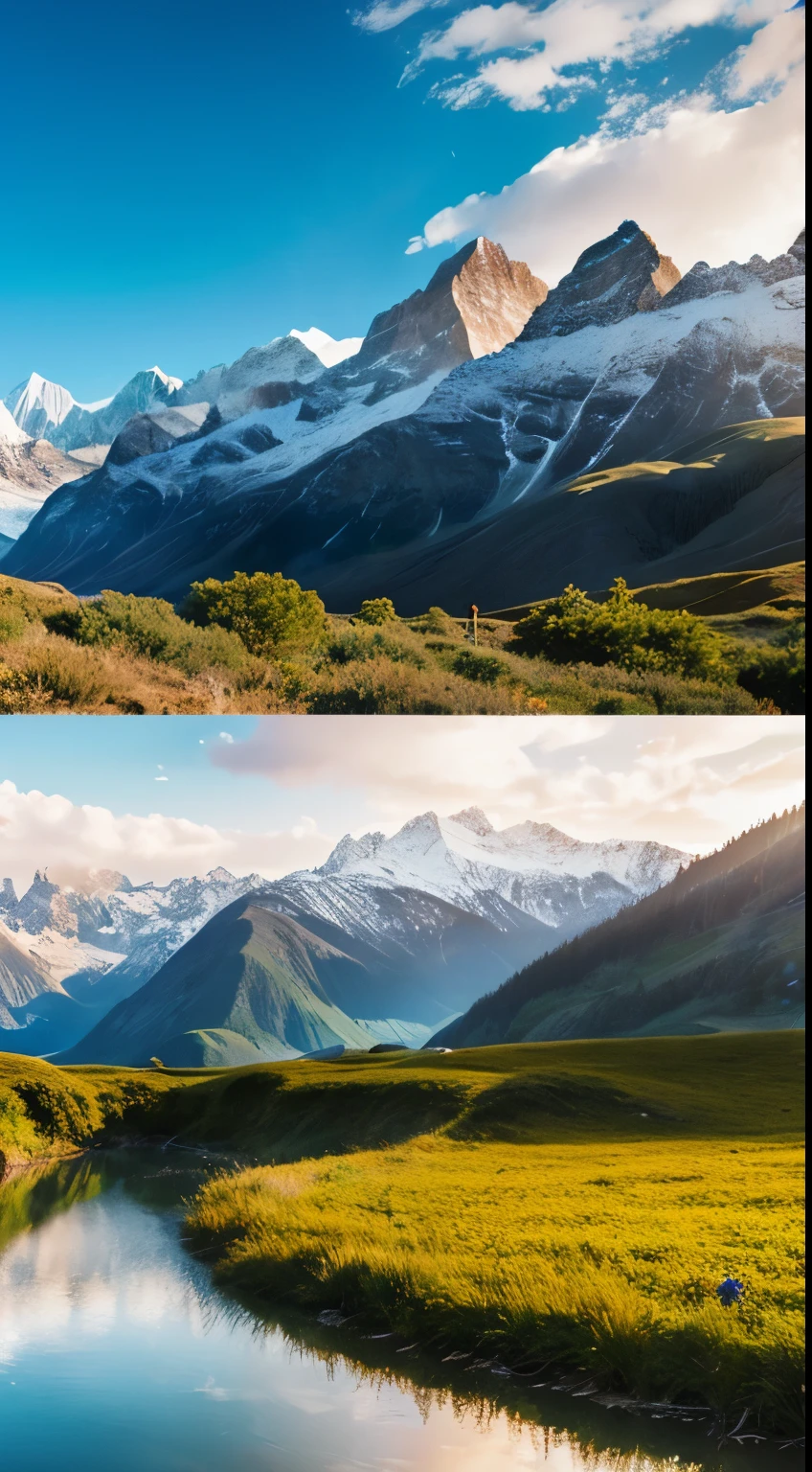 Researchers looking toward the Himalayan peaks
