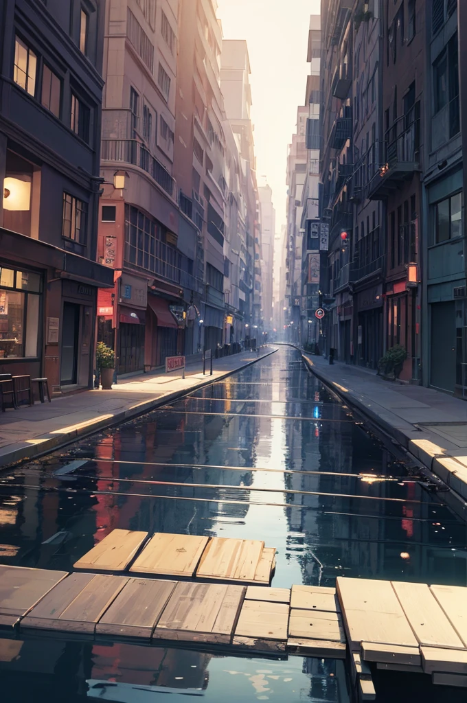 Obras-primas de alta qualidade, Paisagens, nuvem, Anime train passing bodies of water on the railroad tracks in the distance, Bright starry sky. viajante, romantic lights, Pixiv, arte conceitual, estilo de arte lofi, reflection. Makoto Shinkai, arte rophy, belas cenas de anime, anime scenery, detailed scenery—width 672, Estilo de Makoto Shinkai, Estilo de Makoto Shinkai, Detalhes aprimorados.
