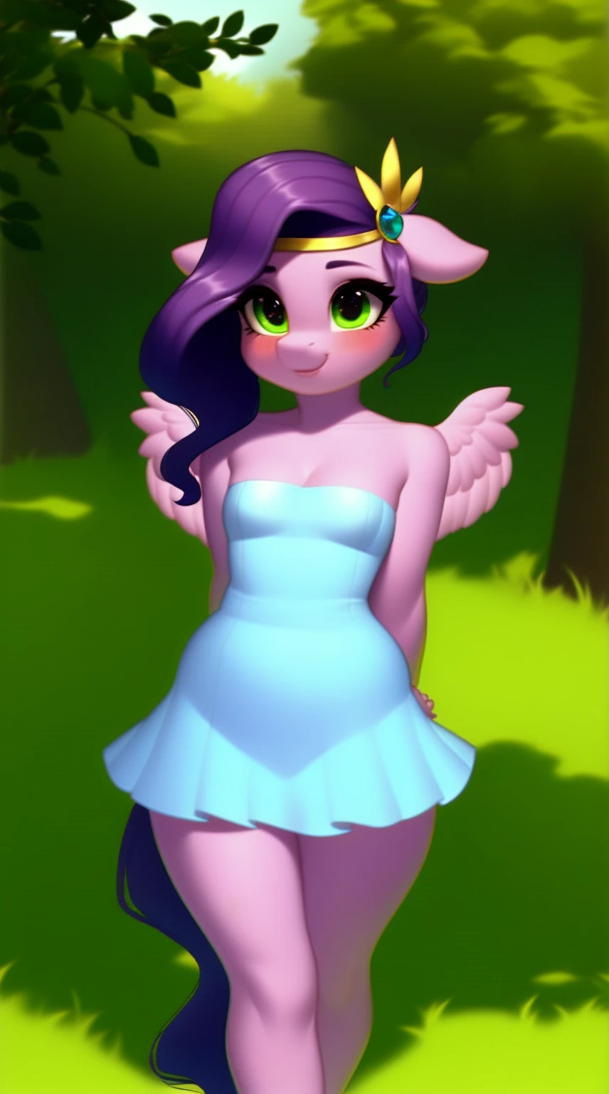 1girls, princess_cadance_(mlp) , wide big butt ,  Purple short dress , legwear ,