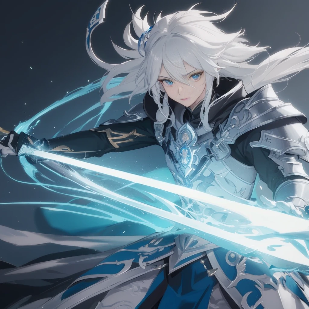 Close-up of a person holding a sword in a dark room, keqing from genshin impact, Detailed key anime art, Warrior of Light, genshin impact character, thancred waters in style of wlop, Detailed Digital Anime Art, 2. 5 d cgi anime fantasy artwork, ultra detailed game art, crisp clear rpg portrait, Stunning character art