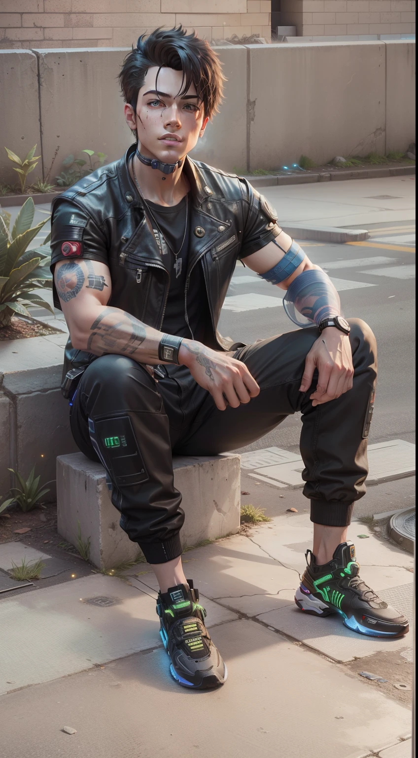 cyberpunk,smartboy,lighting realistic background,8k,u4
