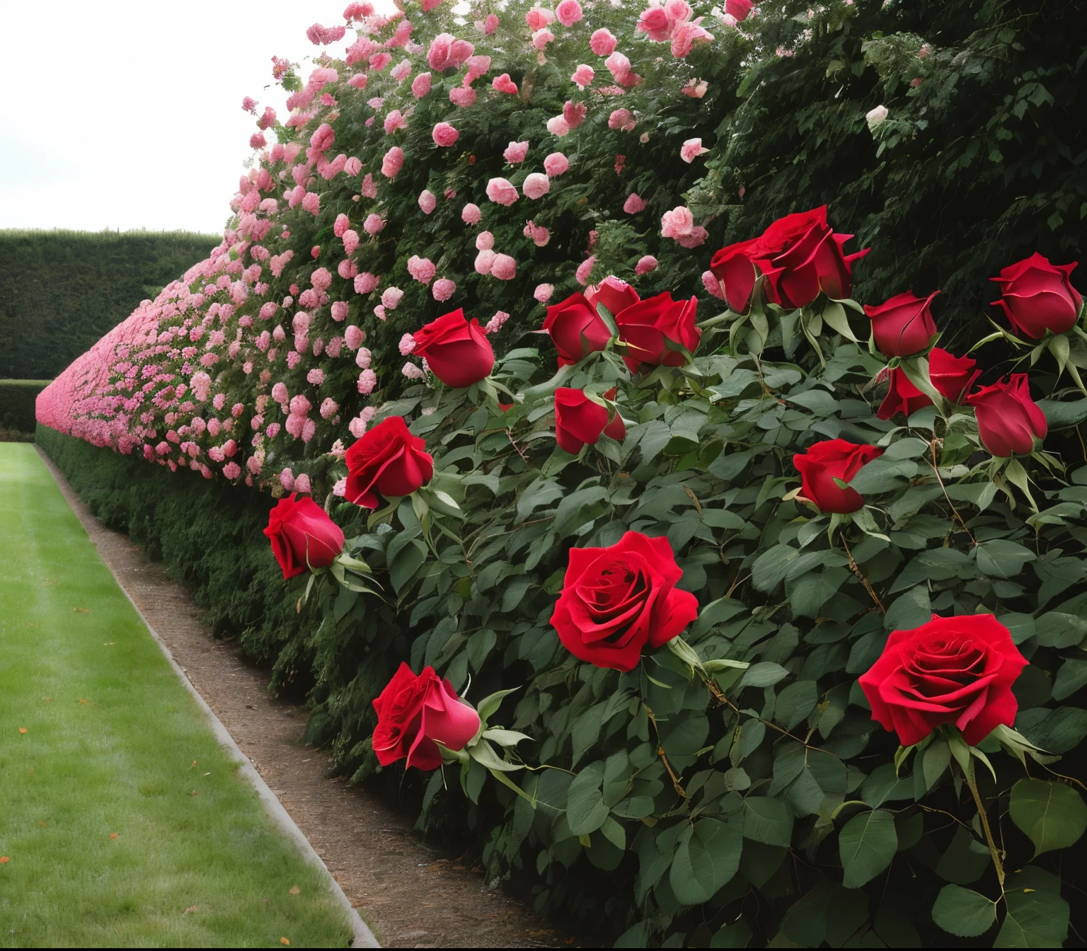 Roses all around