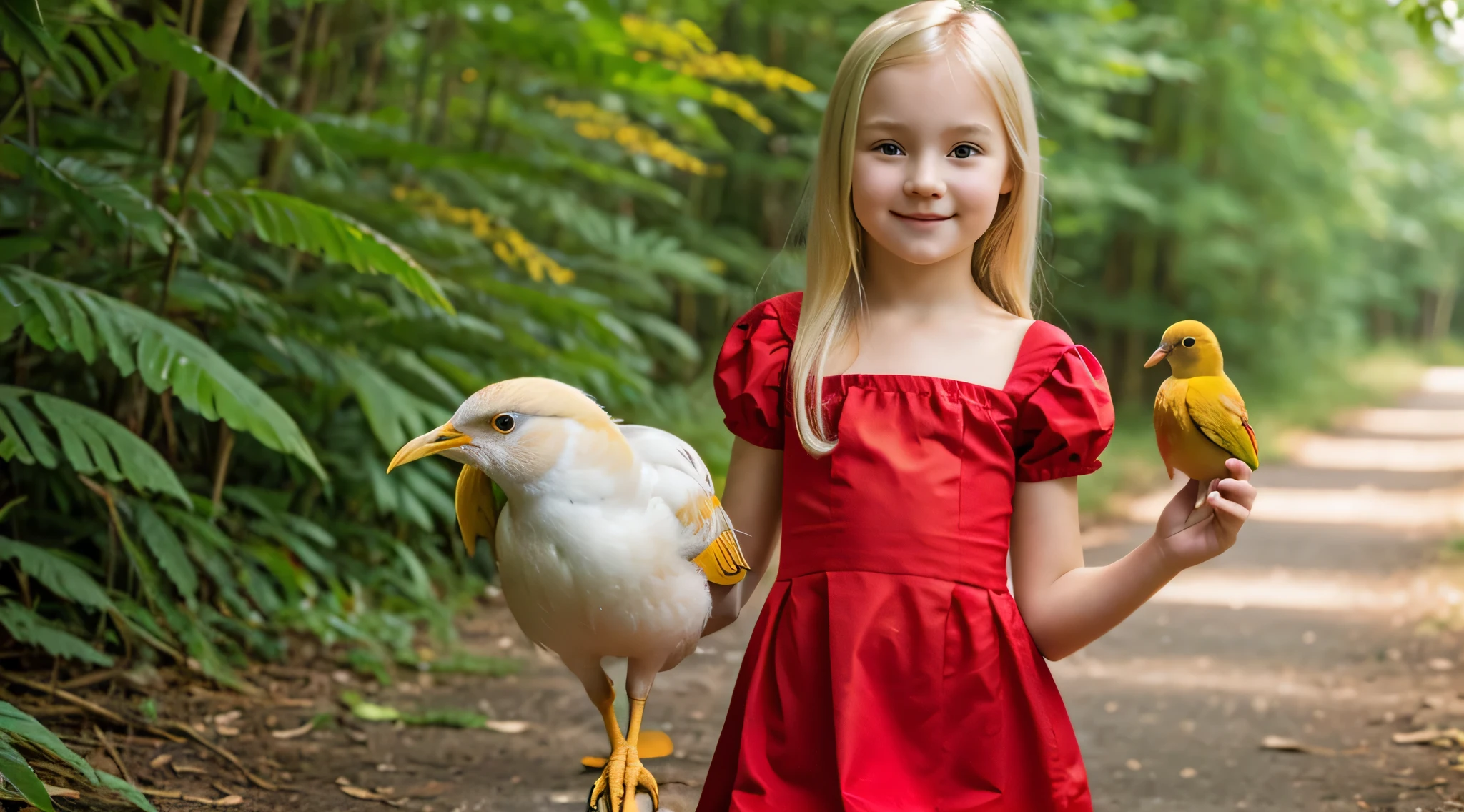LOIRA de 10 anos, with red scarf, Asas de Anjo, cisne-negro.