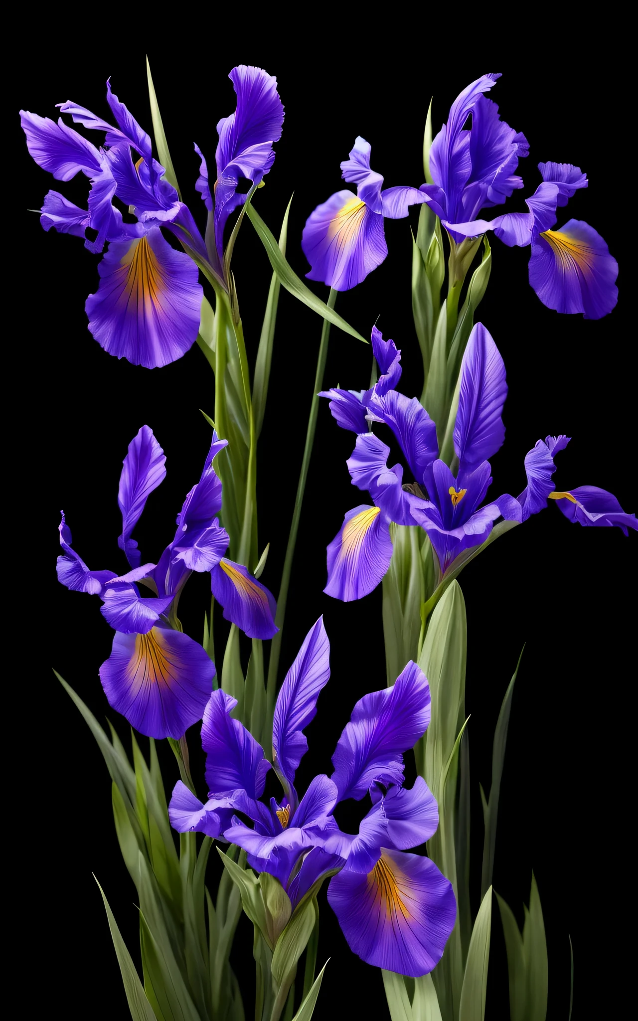 8K resolution, gothic debate art, (Iris+Transparent flowers),super transparent、聖なるoptic、美しいスペクトルoptic、Petal brilliance、flashes、dark backgrounds、透明なopticの滴、反射optic、发光、opticが流れる、optic学系、portrait profile、foco nítido、magia、Convoluted、A hyper-realistic、Fantasia、Composition、optic、Trending in art stations、pearls、Silver vapor Patronus cloud、腐食性の包み込みoptic線のファミリー、8K、 Urea Air 23V4 Upright