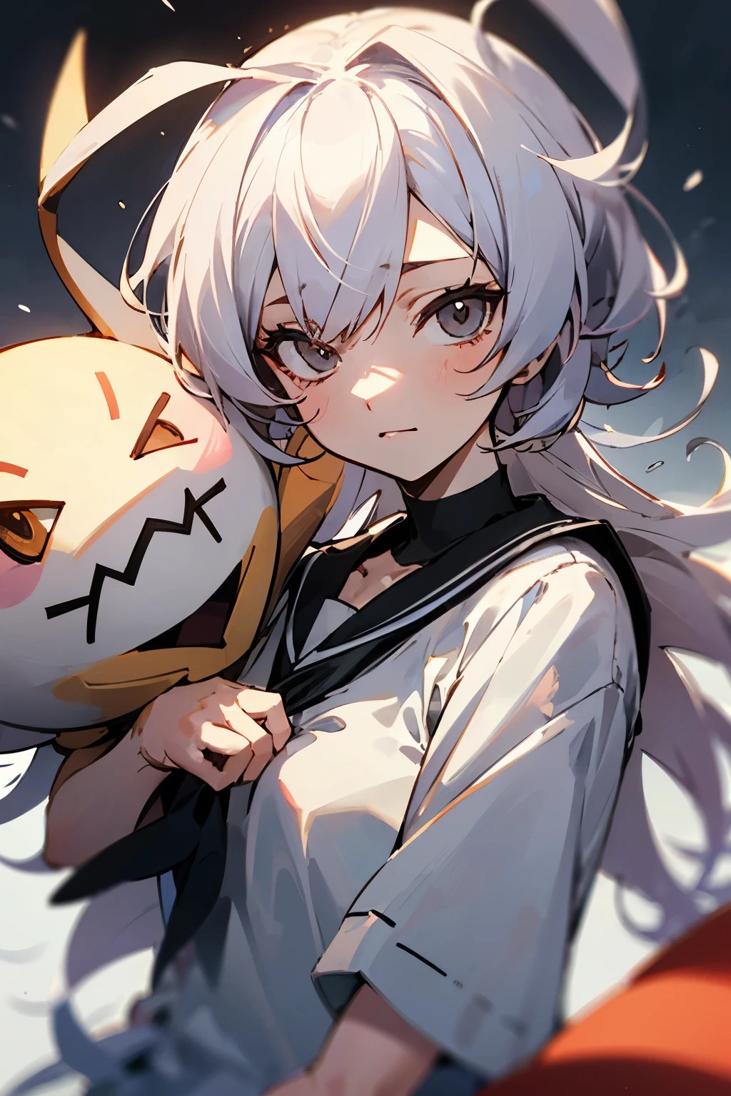 ((Best Quality)), ((masutepiece)), (a beauty girl),
(cool),(negative),((Longhaire))
Mimikyu