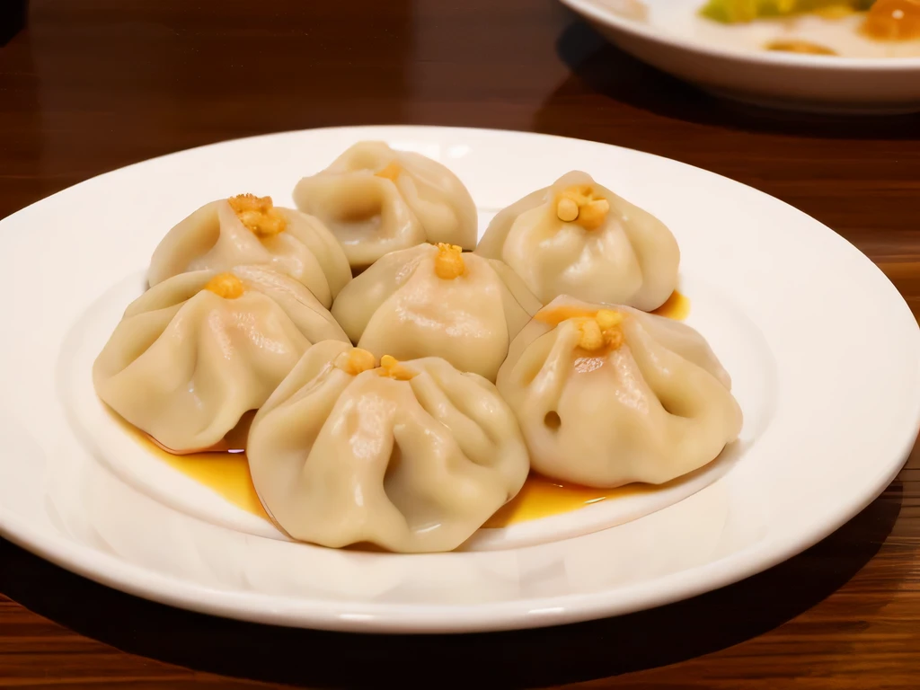A plate of dumplings,A lot of dumplings,Chinese dumpling food,cooked dumplings,Clean common areas,tmasterpiece