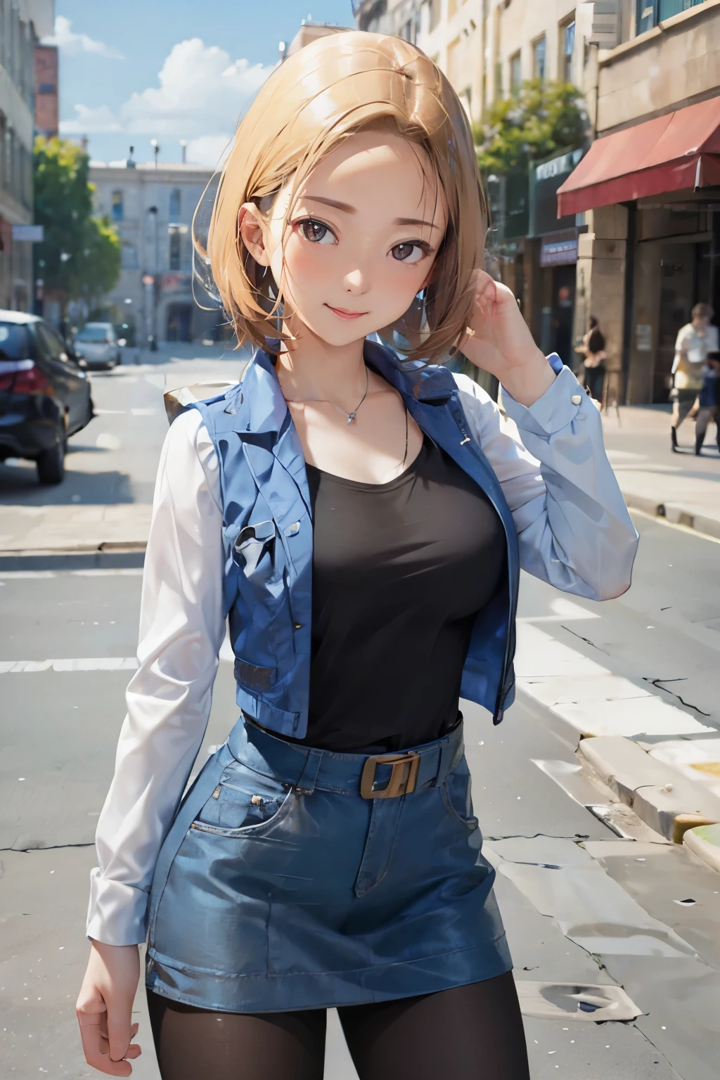 beautiful, blush on, smile, very high resolution , 8k, HDR, (masterpiece: 1.2), (photorealistic: 1.2), hyperrealistic, (best quality), (detailed skin: 1.3), (intricate details), ray tracing,
