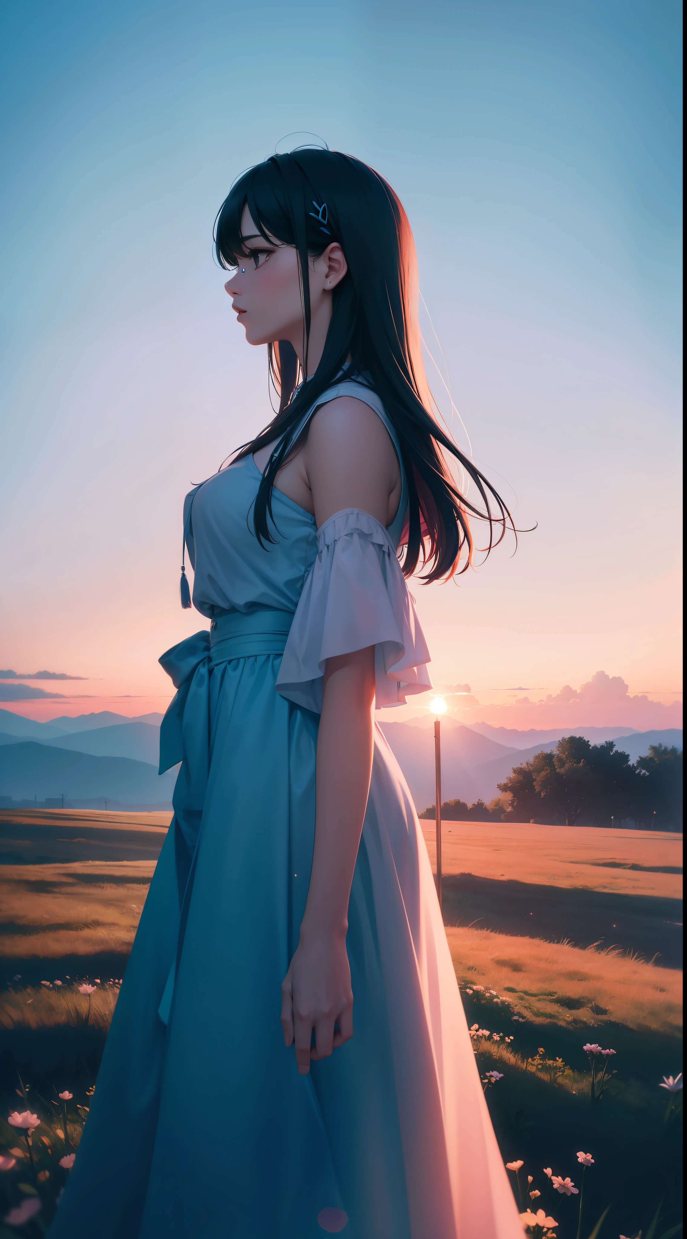 ethereal, magic, lofi, sky, beautiful colors, atmospheric, cinematic, shot from faraway