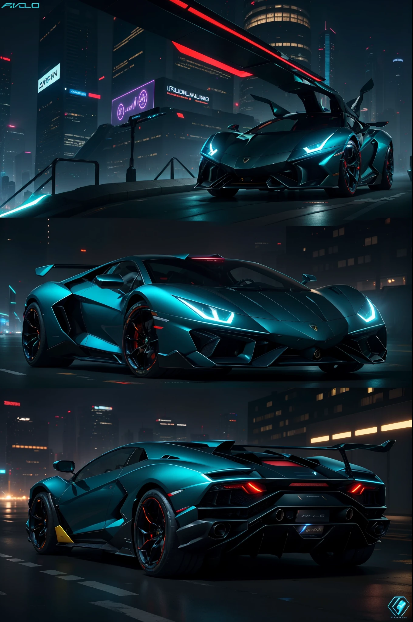 a close up of a car on a city street at night, bold lamborghini style, futuristic cars, futuristic style, very futuristic, cyberpunk car, futuristic chrome vehicle, futuristic car, render of futuristic supercar, 8 k high detail concept art, futuristic cars and mecha robots, futuristic precious metals, futuristic art style, gorgeous 3d render, octane ray tracing, super car