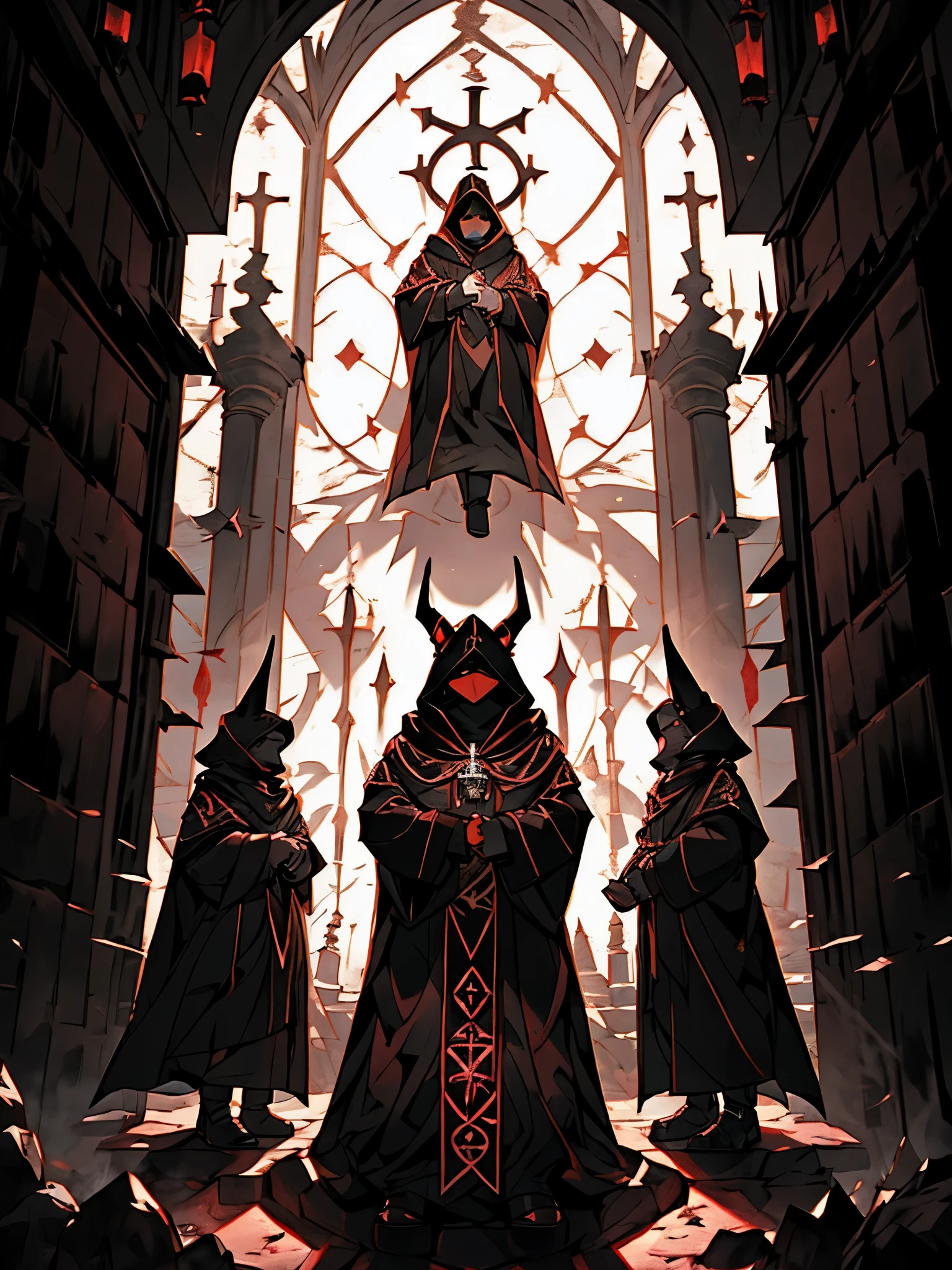 group of masked anthropomorphic cultists,dragon masks,cloaks,alley,ominous atmosphere,mysterious shadows,dim lighting,"best quality,4k,8k,highres,masterpiece:1.2",ultra-detailed,realistic:1.37,detailed textures,elaborate dragon patterns,dark color palette,menacing gazes,mystical symbols,ritualistic poses,secret society,enigmatic figures,foreboding setting,haunting ambiance,underground cult,ancient rituals,esoteric knowledge,occult practices,otherworldly creatures,whispers of incantations,sinister cult meeting,cloaked figures huddled together,sinister aura,conspiratorial gathering,unearthly presence,dreamlike quality,strong chiaroscuro,hooded robes,intricate details,shadows dancing,hidden intentions,shrouded secrecy