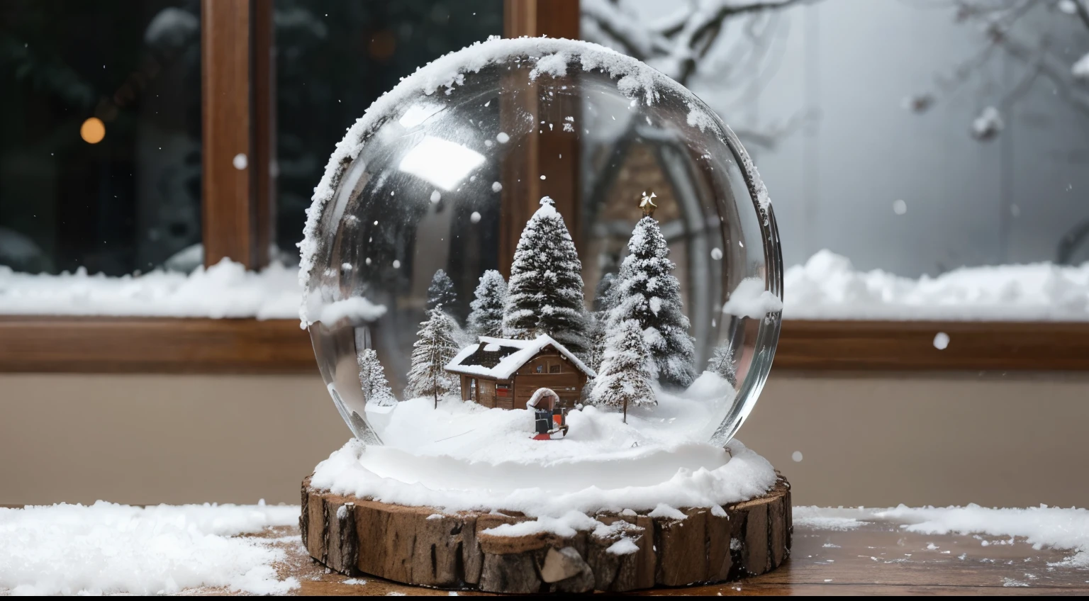 winter snow globe for christmas
