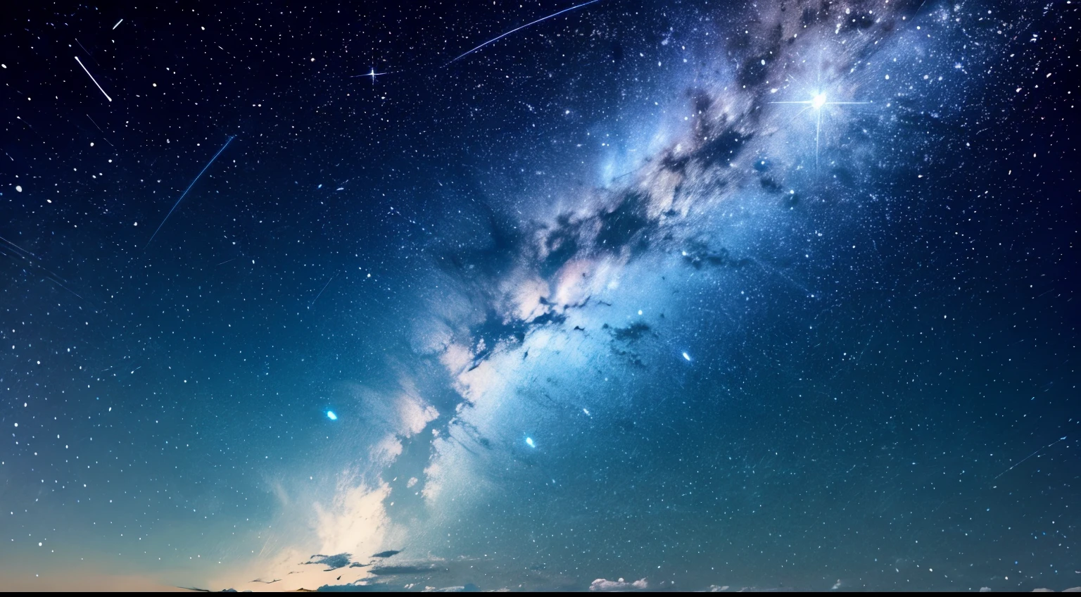 night sky full of stars、Lots of stars、fullmoon