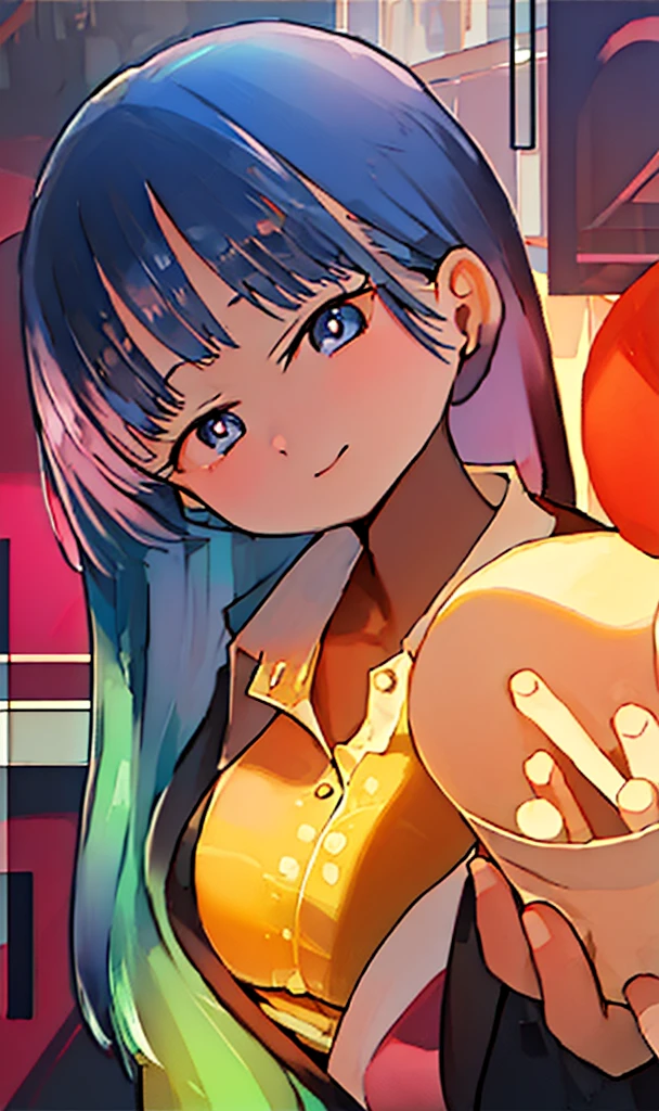 Double buns hair style, (masterpiece, top quality, best quality, official art, beautiful and aesthetic:1.2), (1girl:1.3), extreme detailed,(fractal art:1.3),colorful,highest detailed, cat, full black eyes, food on hand, small nose, small mouth