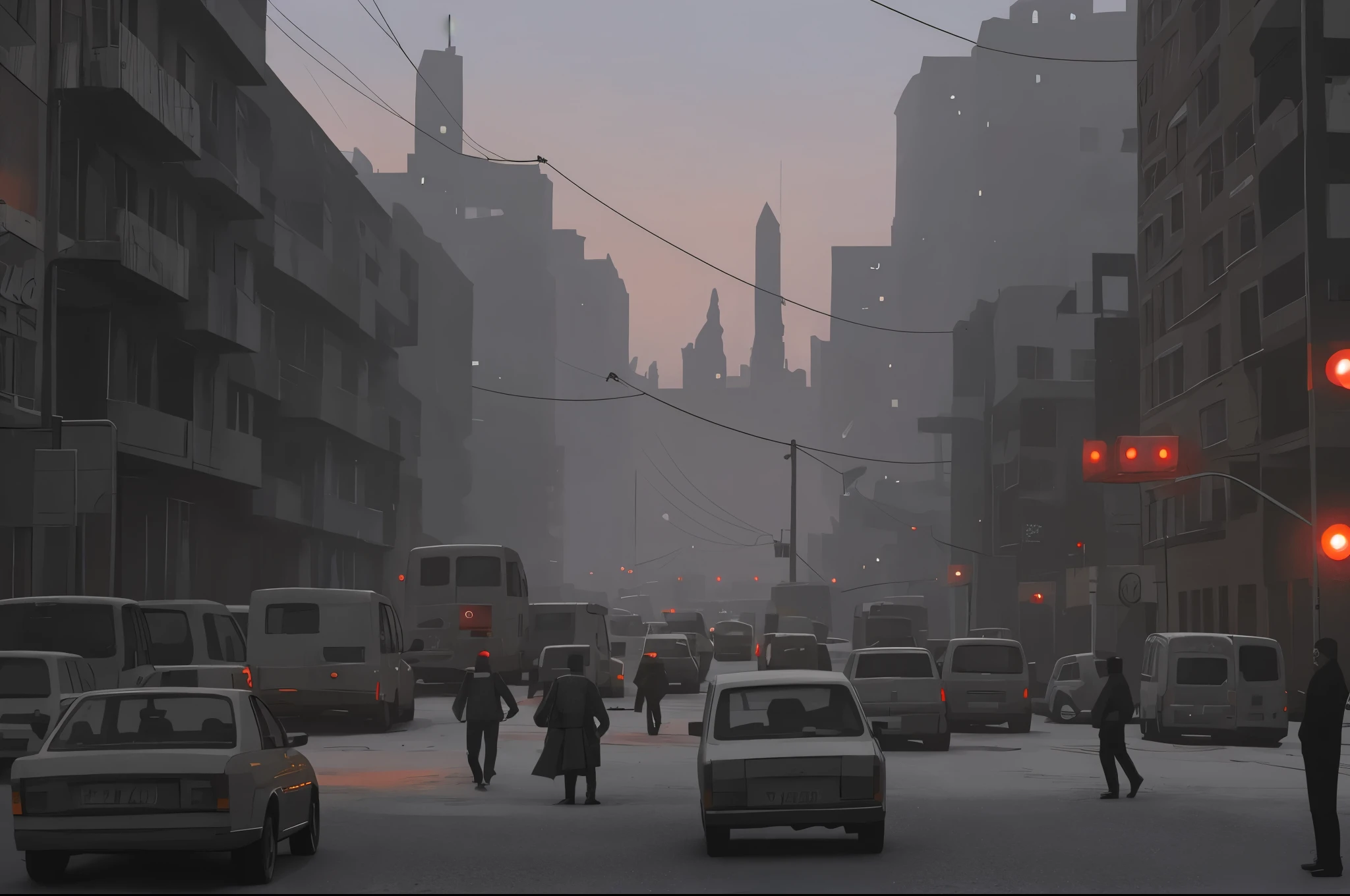 post apocalyptic city,The girl's final trip,Conceptual scenes