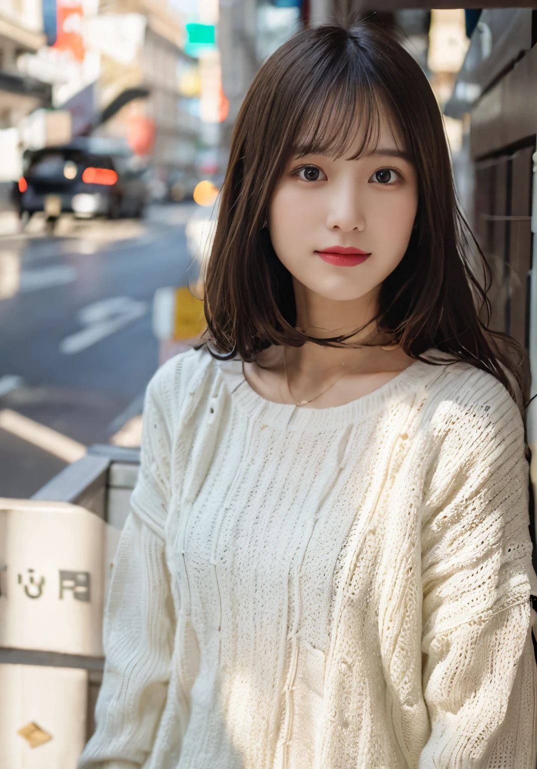 mix4, 20 days, Solo, Long_Hair, Nanase Nishino,plumw, Haruka Kaki, park, bench, Seated, (8K, RAW photography, Best quality, Masterpiece:1.2), (Realistic, Photorealistic: 1.37), Professional lighting, photon maping, Radio City, physically-based renderingt