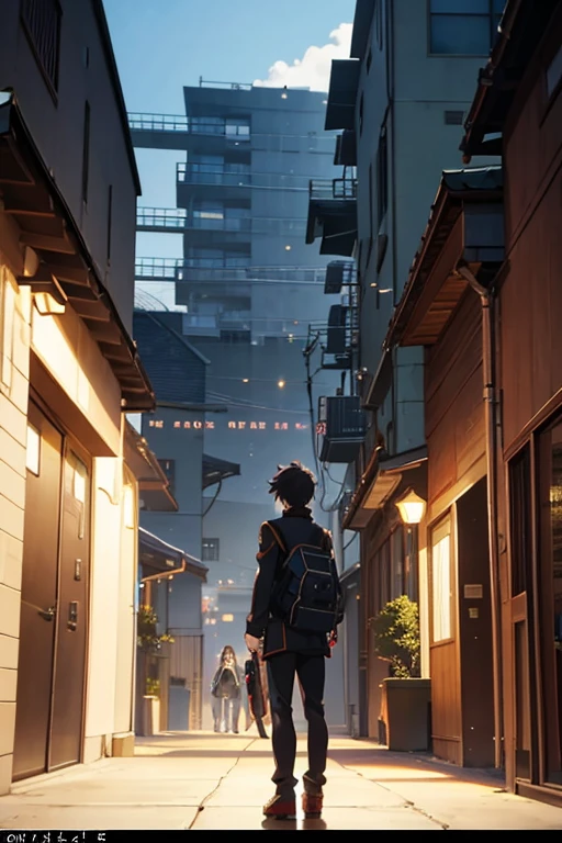 Anime character standing in front of a building with lights on, Sao style anime, Medium shot of two characters, TV animation stills, in the anime film, screenshot from the anime film, Today’s recommended anime is still, anime movie screenshot, Screenshot of the 2012 animation, Still from anime, with two characters, As estrelas, anime screenshot