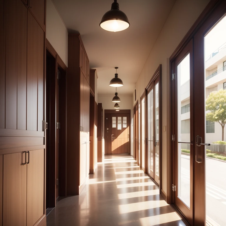 schools,hallways,style of anime