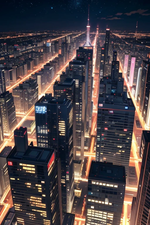 Night view of high-rise buildings，The street lights are on, Madhouse Studio anime style, Kuro anime screenshots, Anime background art, anime style cityscape, sankakucomplex anime image, screenshot from the anime film, Screenshot of the 2012 animation, TV animation stills, hd anime cityscape, during night!!, residential neighborhoods, random background scene