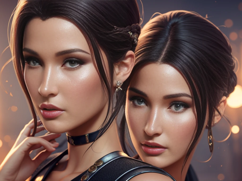 master part, best quality, 1girl, sozinho, (textura natural da pele, Detalhes realistas dos olhos e do rosto:1. 5), (cabelos brancos:1. 4), personagem sindel do jogo mortal Kombat, Seios grandes, roupas roxas