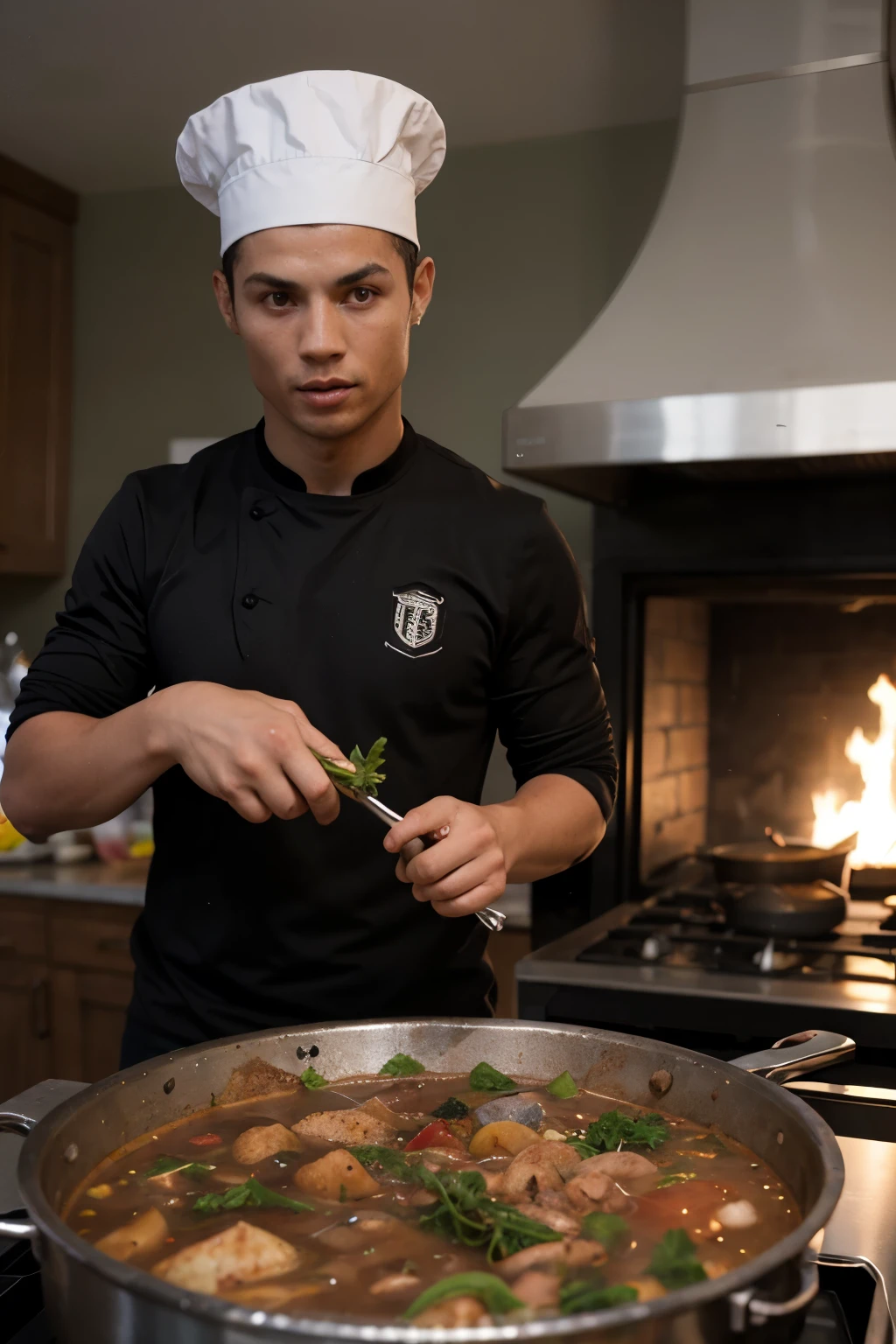 Cristiano Ronaldo cooking cauldron goulash