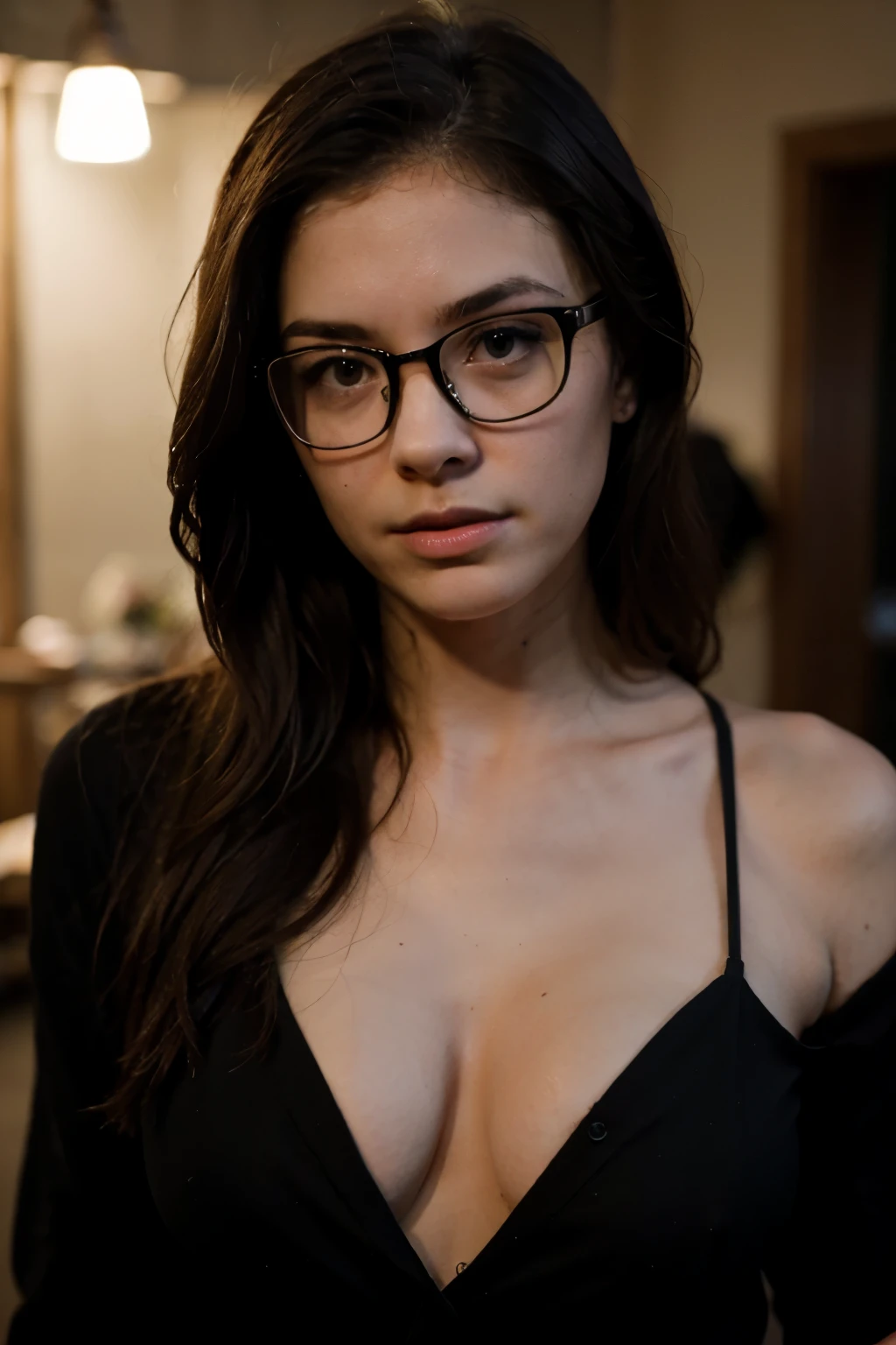 photography of a 20yo woman, perfect face, fully dressed, use the same face, masterpiece, same face,

"Create an image of a model in an elegant, vintage library setting. The model  wearing sophisticated, period-inspired attire. The background features towering bookshelves, filled with old, leather-bound books and antique objects. The library  richly decorated, with dark wooden tones and classic furnishings like a reading table, a globe, and a vintage ladder. Soft, warm lighting illuminates the scene, highlighting the textures of the books and creating a cozy, inviting atmosphere. Model  in sexy lingerie underwear, The overall mood  sophisticated, mysterious, and timeless, showcasing a blend of classic elegance and intellectual curiosity, empty hands. Hands empty