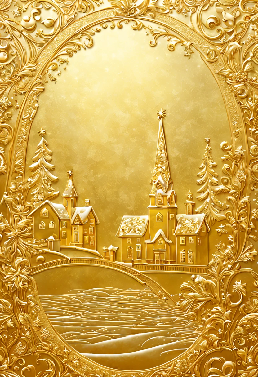 embossed patterns of Christmas Eve, intricate, (masterpiece, Representative work, official art, Professional, unity 8k wallpaper:1.3)