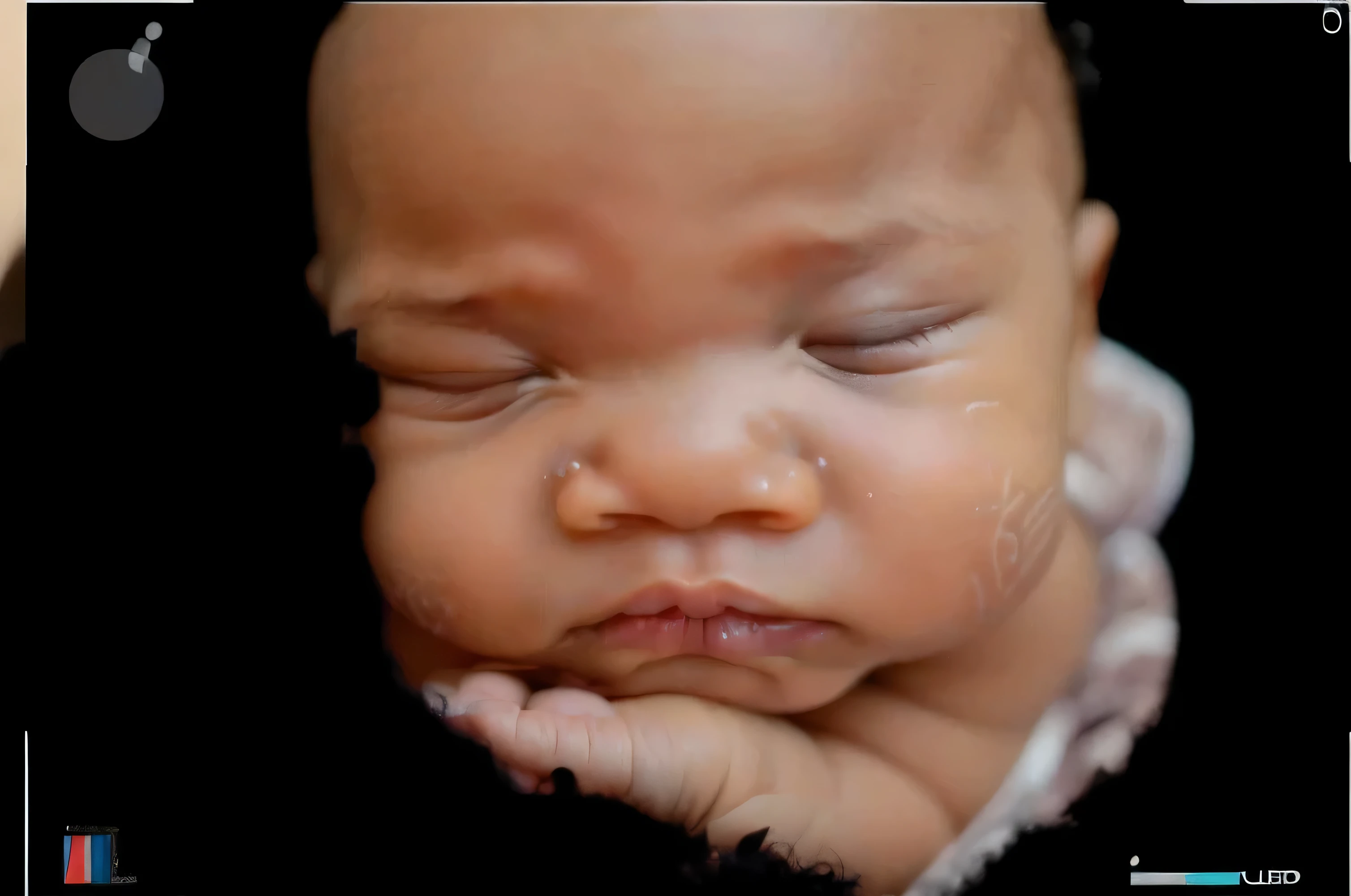 fix, portrait, sleeping baby, fetus, inside womb, rosy face, hd, realistic, cute, baby girl,  8k, uhd, high quality, sharp focus, the composition beautiful rich and bright