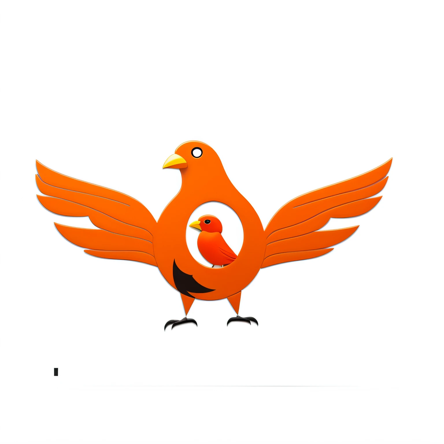 A closeup of a bird with a large orange beak, phoenix, Pinguim0, ((((Motor irreal)))), IG laranja, mechanical bird, Cute mechanical bird, feito no liquidificador, projetado no liquidificador, the phoenix, robot bird, UnrealEngine, fluxo real, Prometheus Engenharia, HeroEngine, logotipo de meia vida no peito, Birb, LH 2