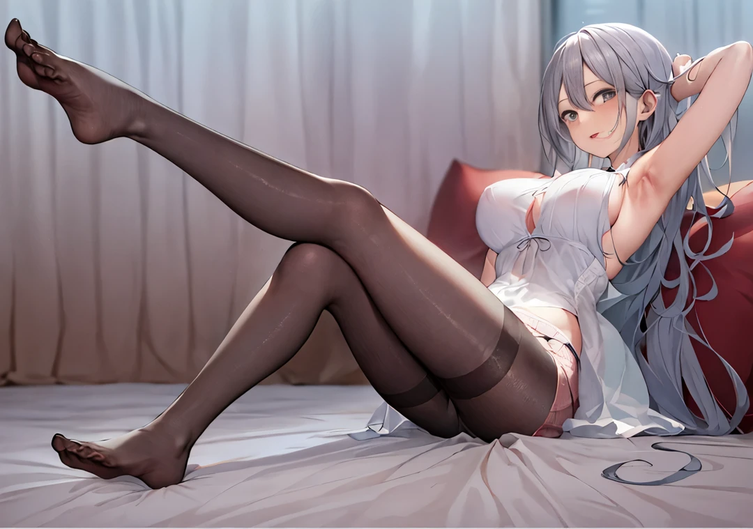 sweetheart,比基尼,sit on a bed,Feet on the table