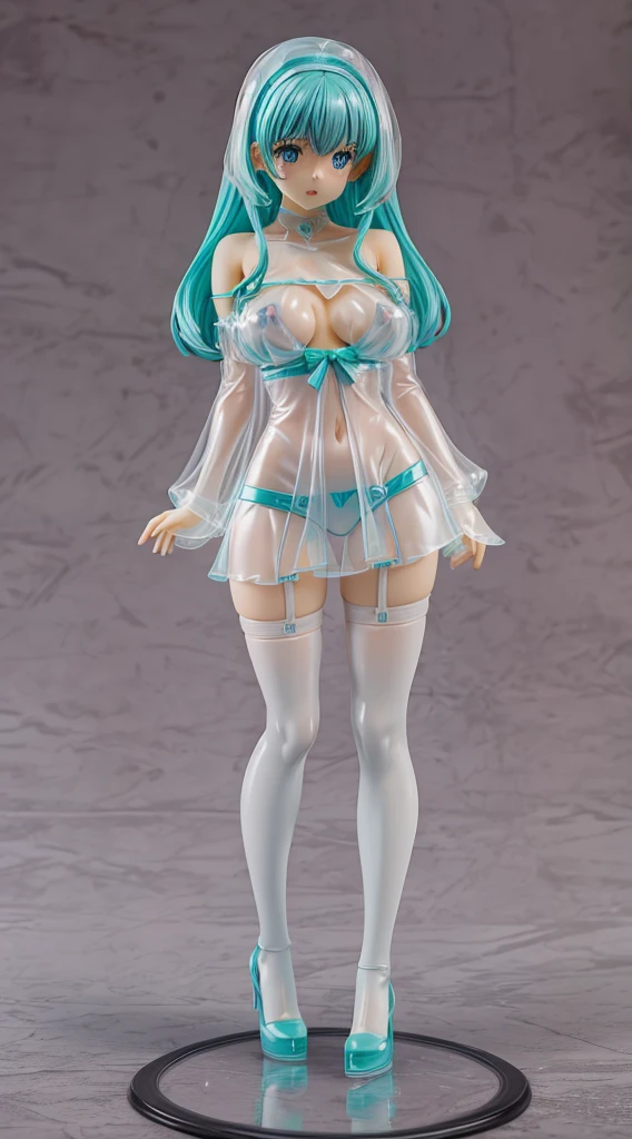 ((masterpiece)), ((Highest quality)), (((1 slender girl))), (Very detailed),Full body solo shot),((cute)), ((Very detailedな顔)), 4K, (8k), Highest quality, (beautiful), ((Huge breasts:1.4)), ((Large Breasts)),((Long twin tails)), (((Lace Lingerie,See-through))), ((Lace Stockings)),((Perfect body)),blush、Captivating body,Embarrassing、Embarrassed、Open your mouth