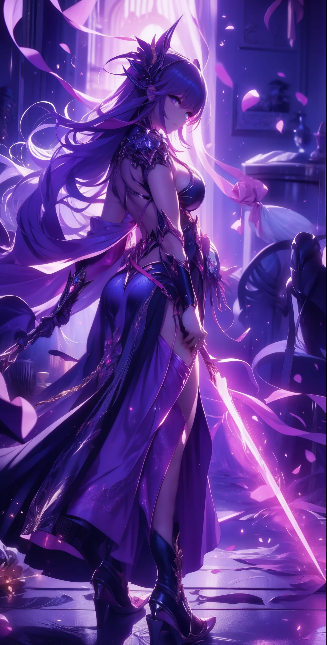 ((best quality, 8k, 32k, master piece, UHD: 1.2, professional photo, ultra realistic photo, masterpiece)), fantasy, Multi-angle, Close-up photo, ultra detailed photo, beauty warrior, sexy, erotic , pornography, (goddess of beauty), 1 girl, wide legs, wide open, crouched showing pussy, pubic hair sticking out of micro panties stuck in pussy, ((big breasts, gigantic display: 1.2, long and pointy breasts, Long natural breasts sticking out outside the cleavage, porn)), ((sexy body, curved body, naked body, fit body, six-pack abs, big perky ass)), Seraphina is a rider who likes to show off her sexy body, her pussy, her beautiful breasts and her secrets, her feminine private parts, her exposed breasts, exposed, her captivating beauty combines harmoniously with her exceptional sex skill. Her blue eyes shine with determination, (bright purple eyes) while her colorful hair falls in soft waves over her shoulders. Dressed in finely crafted, very detailed clothing, sexy armor with gold details and jewels, she exudes a subtle sensuality.
(Seraphina is a desired warrior, the most beautiful of all women, The armor embraces the curves of her female body with elegance, everything perfect, everything detailed, perfectionist), Highlighting the breasts with sensuality. Delicate lines and intricate details add a touch of seduction to her presence. A flowing cape dances in the wind as she moves, adding an element of mystery and charm. Her face is very beautiful and attractive, full lips, makeup on her face, big eyelashes, perfect woman.
armor and adjusted to highlight her femininity and muscular abdomen.
Seraphina is more than just a sexual figure; she is a formidable warrior with a magnetic aura that transcends the battlefield. Her charm lies in the unique combination of beauty, sensuality, pornography, everyone admires her for her erotic, naked appearance ((with transparent micro panties showing pussy)). environment: medieval, dark, thunder, lightning.