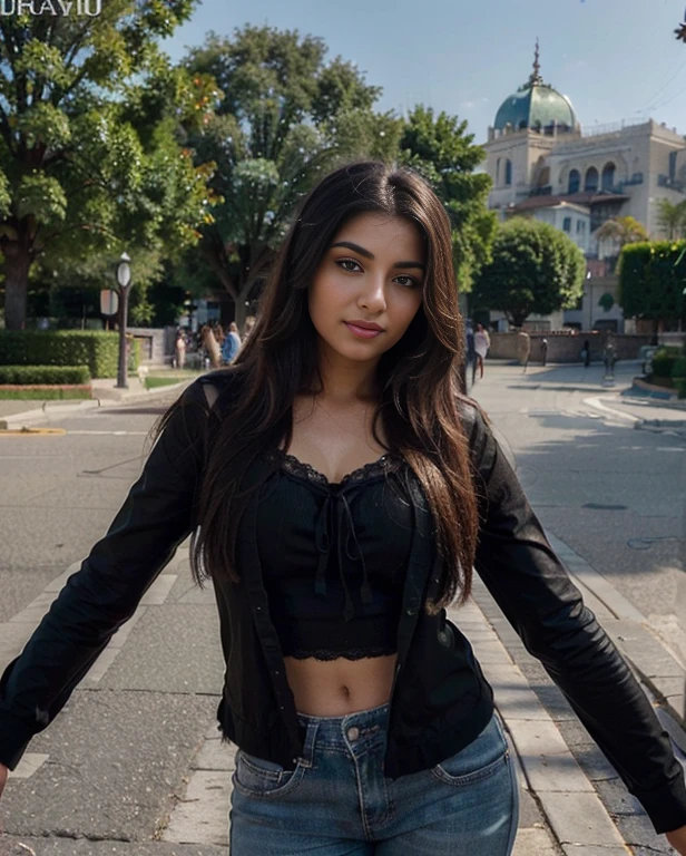 areola and nipple visible, no clothes, Indian girl