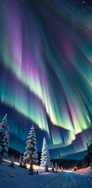 nieve,Aurora boreal azul-violeta,Resumen de color,,Aurora boreal azul-violeta,la noche,Aurora boreal azul-violeta,Color Vivd,(Profundidad de campos:1.2),Falling snowflakes,Hay muchos cubos en forma de diamante en el suelo.,cold temperature