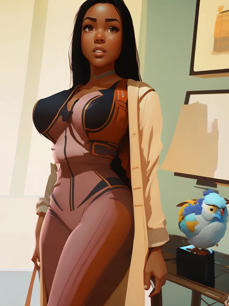 master part, melhor qualidade,Anissiaanisi,(Pixar 1.23 estilo), 2d, Artgerm 4K, Artgerm extremamente detalhado, in digital illustration style
