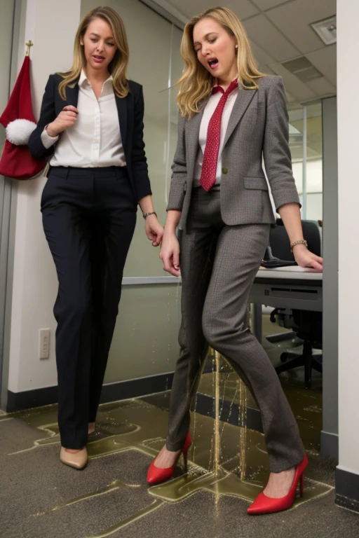 high quality,16K:1.1),((, Ukrainian woman , Blonde Hair,、((business suit、 Pencil Skirt)), tights,(View your viewers:1.3),(Full Body Shot:1.2),(Background is Office 1.2),

(urination:1.5)wets herself ultra desperate wet skirt very bad