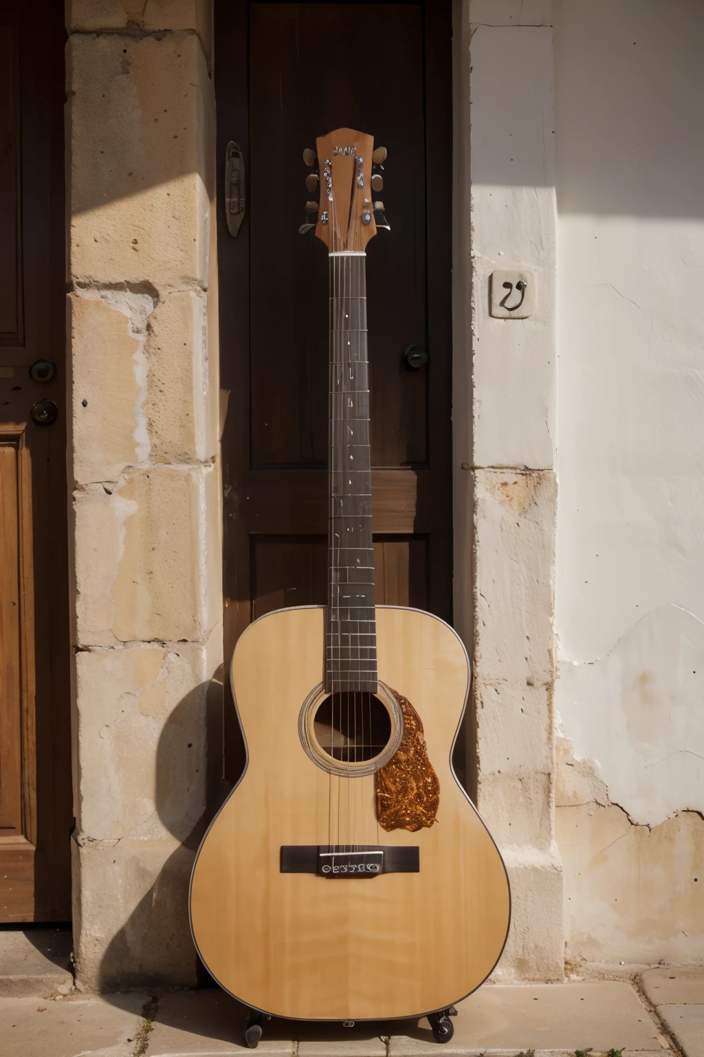 a beatiful flamenco guitar in south of Spain